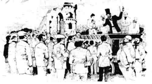 Methodist crowd scene